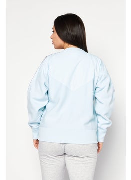 Champion Women Sportswear Fit Long Sleeve Outdoor Sweatshirts, Blue  - Image 2