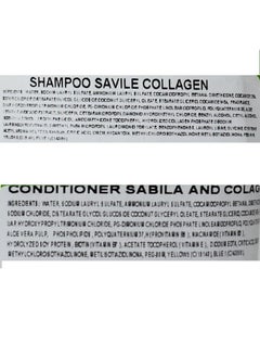 Savile Savile pulpa de sabila Colageno Control Caida Anti Hair Loss Shampoo and Conditioner 750ml  - Image 3