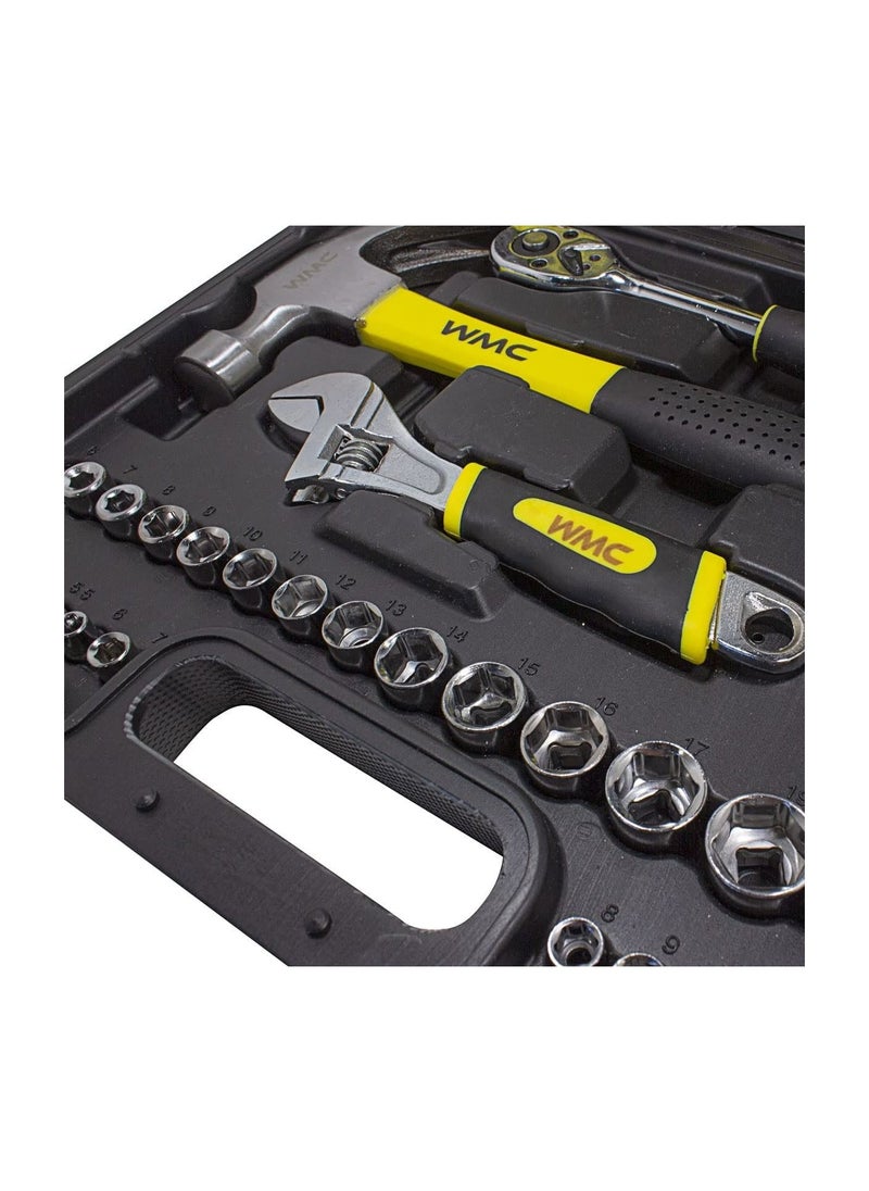 WMC TOOLS - WMC A set of tools for home and work 128 pcs for Home, Garage, Travel in a Practical Case - Image 1