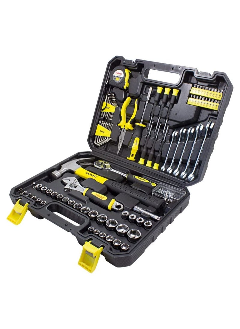 WMC TOOLS - WMC A set of tools for home and work 128 pcs for Home, Garage, Travel in a Practical Case - Image 1