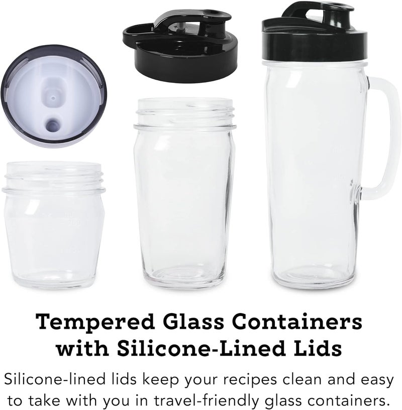 Tribest Tribest PBG5050A Portable Blender for Shakes and Smoothies with Glass Blender Cups Chrome  - Image 4