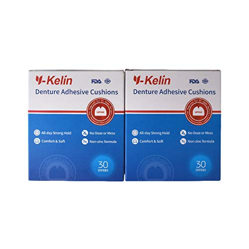 Y-Kelin Denture Adhesive Cushions, Upper Adhesive-Free Denture Pads for Sore Gums, 30 Pads*2 (60 Strips) - Image 3