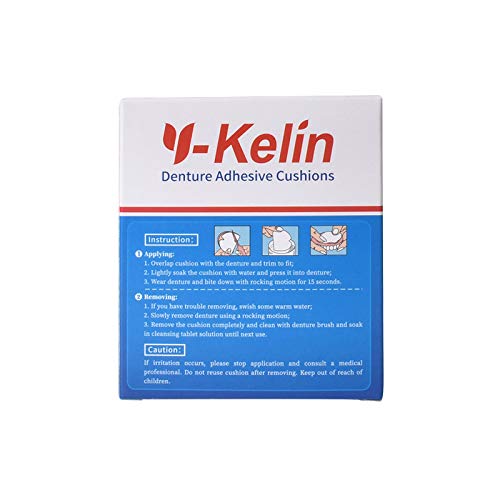 Y-Kelin Denture Adhesive Cushions, Upper Adhesive-Free Denture Pads for Sore Gums, 30 Pads*2 (60 Strips) - Image 4