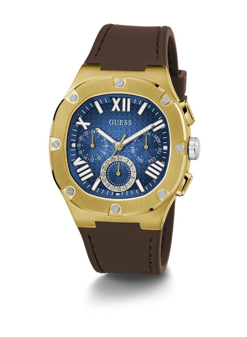 GUESS Men Analog Quartz Brown Gold Tone Multi-function Watch GW0571G5 - 42mm - Image 5