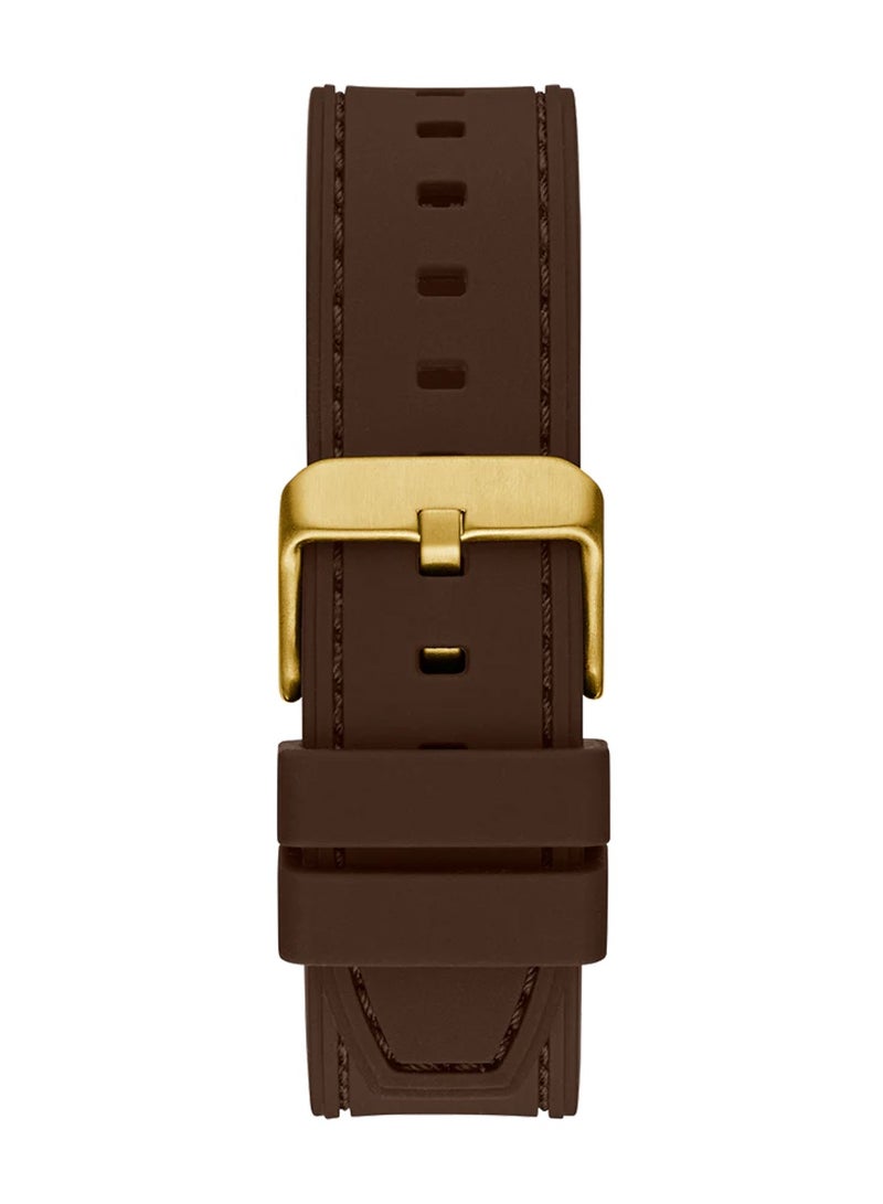 GUESS Men Analog Quartz Brown Gold Tone Multi-function Watch GW0571G5 - 42mm - Image 4