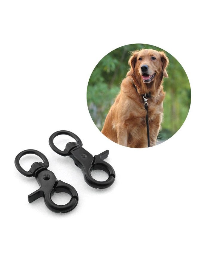 DGHAOP DGHAOP 2pcs Snap Hook Zinc Alloy 60mm Black Key Chain Door Lock Pets Cage Hook Belt Clip for Any Suitable Cage, Dog Traction Rope - Image 4