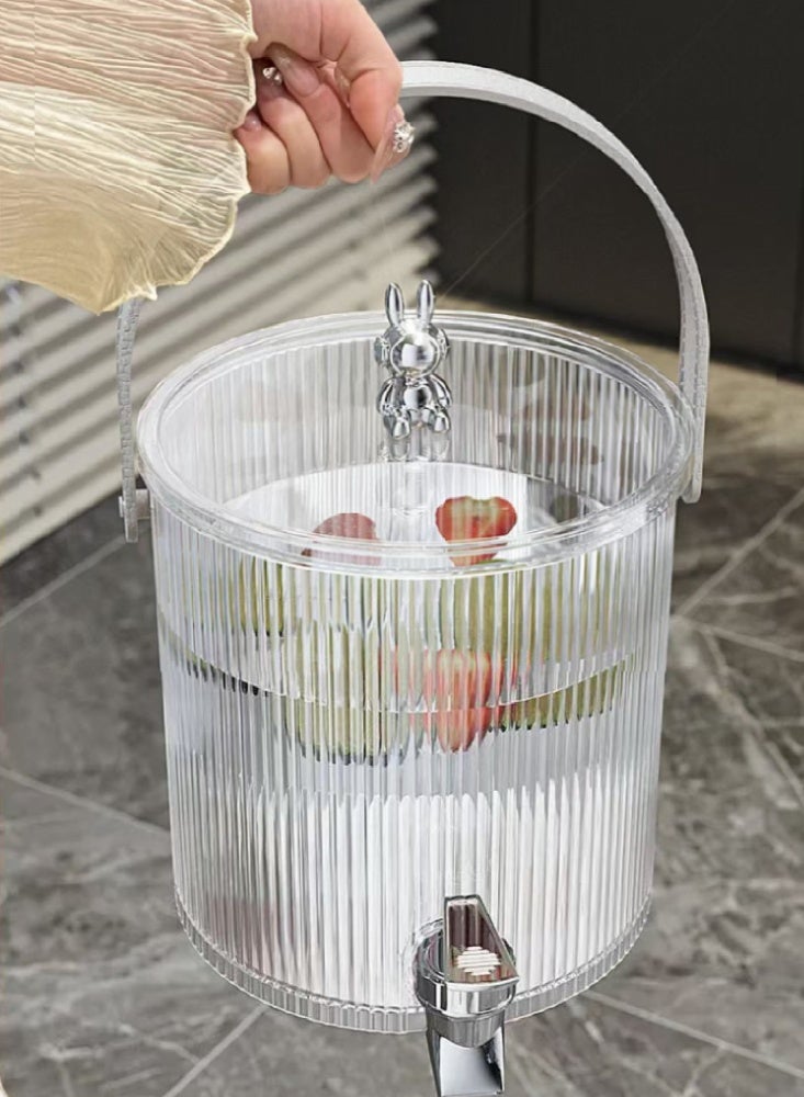 nehem 5L Beverage Dispenser with Tap - Leakproof Cold Drink Jug for Juice, Iced Tea, Lemonade | Portable for Home, Parties, Picnics, Camping & Outdoor Use - Image 3