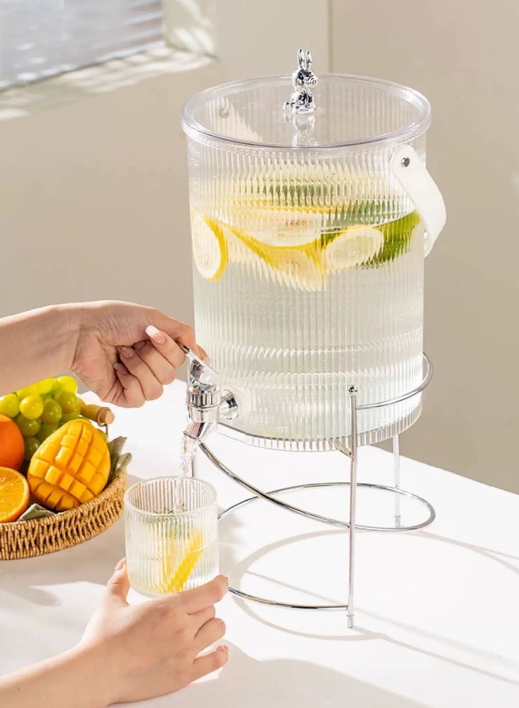 nehem 5L Beverage Dispenser with Tap - Leakproof Cold Drink Jug for Juice, Iced Tea, Lemonade | Portable for Home, Parties, Picnics, Camping & Outdoor Use - Image 4