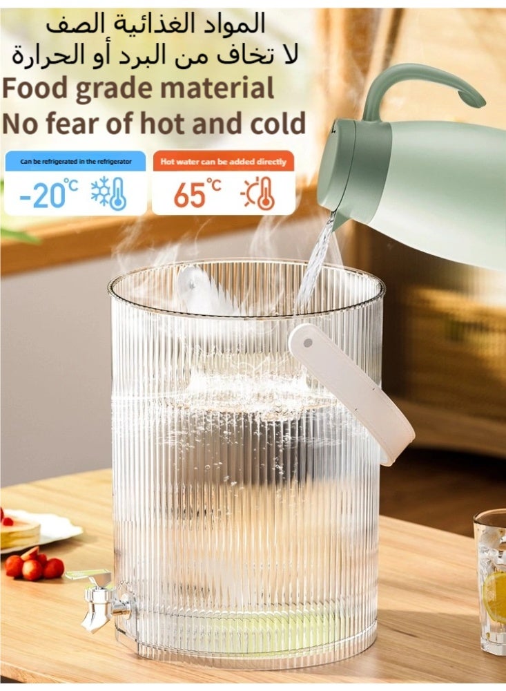 nehem 5L Beverage Dispenser with Tap - Leakproof Cold Drink Jug for Juice, Iced Tea, Lemonade | Portable for Home, Parties, Picnics, Camping & Outdoor Use - Image 5