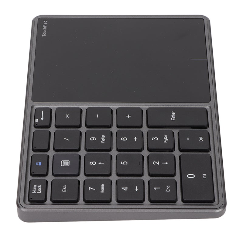 Wireless Numeric Keypad Touchpad Design 22 Keys 2.4G Dual Mode Connection Type C Interface Laptop KeypadGray - Image 1