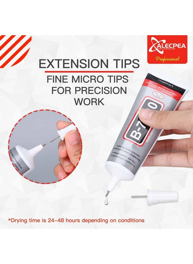 ALECPEA B-7000 Craft Glue For Jewelry Making - 15Ml/0.5Oz (2 Pack) - Multi-Function B-7000 Super Adhesive Glues Liquid Fusion Glue For Rhinestones Crafts, Clothes Shoes, Fabric, Jewelry Making, Cell Phones - Image 4