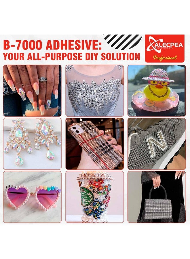 ALECPEA B-7000 Craft Glue For Jewelry Making - 15Ml/0.5Oz (2 Pack) - Multi-Function B-7000 Super Adhesive Glues Liquid Fusion Glue For Rhinestones Crafts, Clothes Shoes, Fabric, Jewelry Making, Cell Phones - Image 5