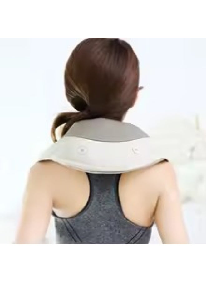 جهاز تدليك الرقبة مع الحرارة، قابل لإعادة الشحن لتدليك الرقبة والظهر والكتف والساق - Image 4