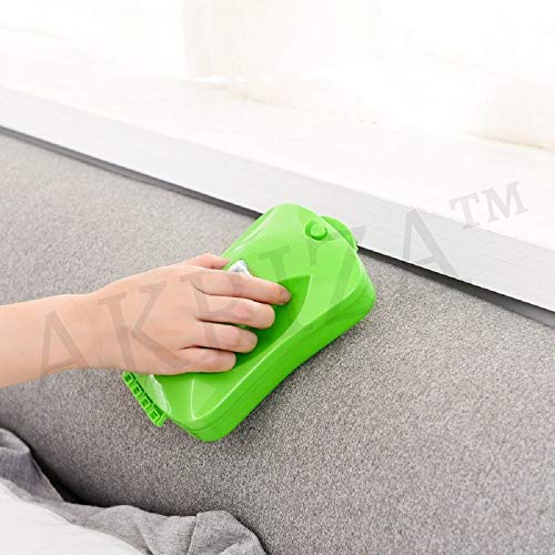 AKRIZA Handheld Plastic Carpet Roller Cleaning Brush with Dust Crumb Collector for Carpets, Car Seats, Table Linen, Sofas (Pack of 2) - Image 4