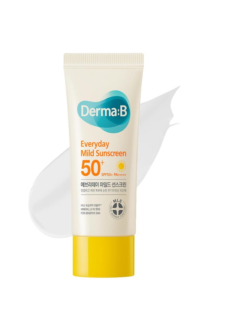 derma b DERMA:B EVERDAY MILD SUNSCREEN 50+ 50ML 