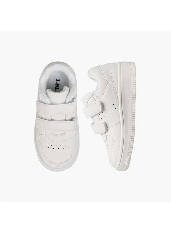 LBL by Shoexpress Boys Panelled Sneakers with Hook and Loop Closure