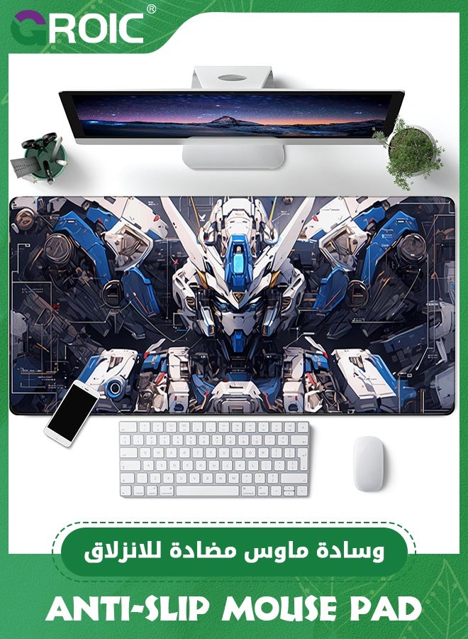 GROIC Desk Mat Machine War Boys Desk Pad, Large Mouse Pad Gaming Mousepad Extended, Keyboard Pad, Laptop Computer Mouse Keyboard Mat for Office Desk Decor (900*400*4mm)  - Image 2