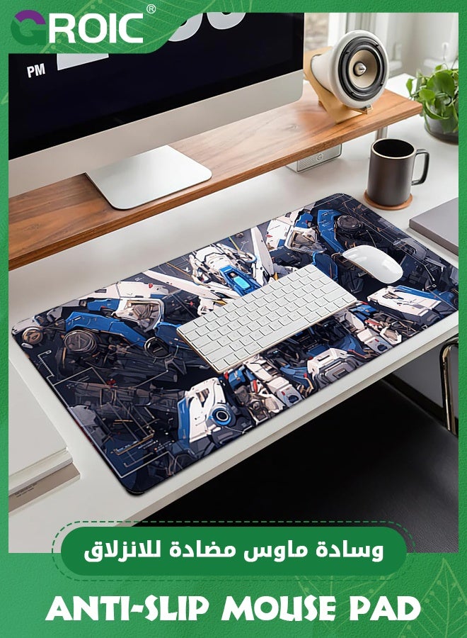 GROIC Desk Mat Machine War Boys Desk Pad, Large Mouse Pad Gaming Mousepad Extended, Keyboard Pad, Laptop Computer Mouse Keyboard Mat for Office Desk Decor (900*400*4mm)  - Image 5