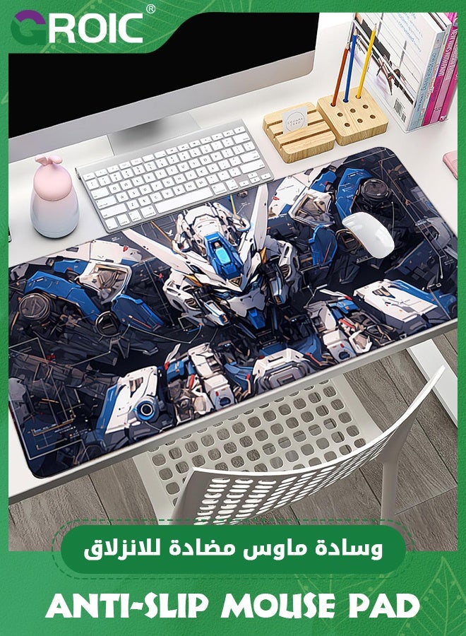 GROIC Desk Mat Machine War Boys Desk Pad, Large Mouse Pad Gaming Mousepad Extended, Keyboard Pad, Laptop Computer Mouse Keyboard Mat for Office Desk Decor (900*400*4mm)  - Image 3