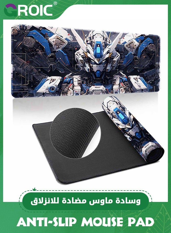 GROIC Desk Mat Machine War Boys Desk Pad, Large Mouse Pad Gaming Mousepad Extended, Keyboard Pad, Laptop Computer Mouse Keyboard Mat for Office Desk Decor (900*400*4mm)  - Image 1