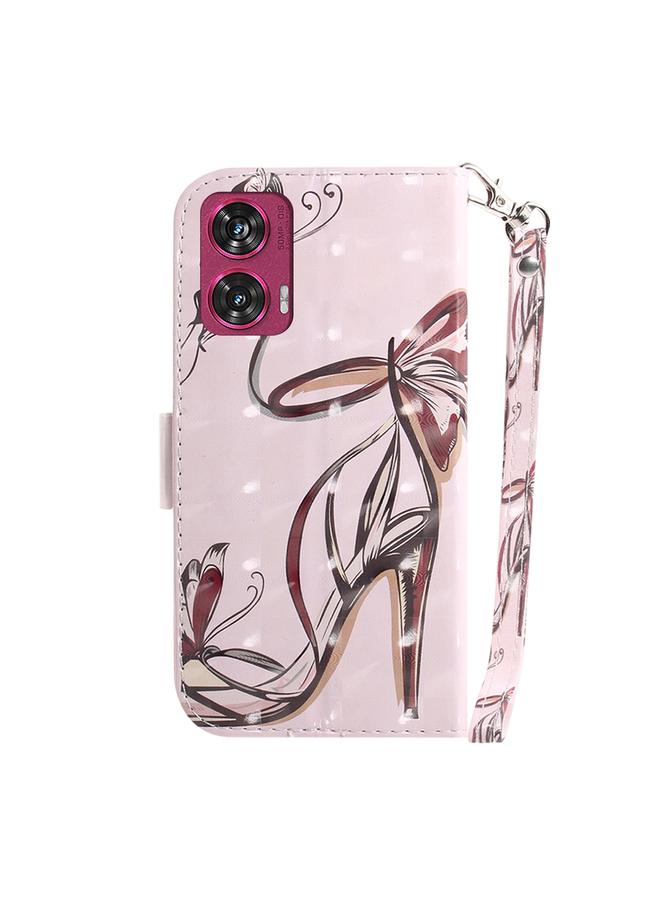 S-TOP Case For Motorola Edge 50 Fusion 3D Colored Flip Leather Phone Case - Image 3