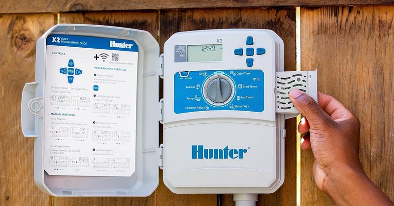 جهاز التحكم في الري الذكي SPW Hunter Hydrawise X2-400 مع 4 محطات، مزود بوحدة Wand WiFi، طراز X2، 4 مناطق، للاستخدام الخارجي أو الداخلي، مؤقت الري الذكي عبر الإنترنت X2400 - Image 4