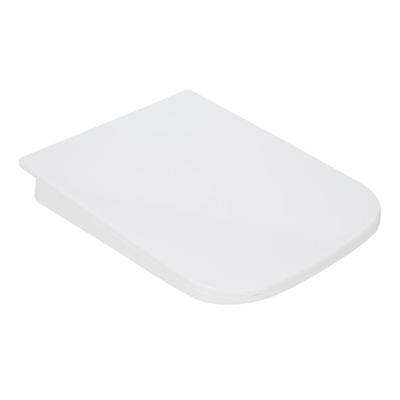 MASTER BATH MB743 QQ Toilet Seat Cover Soft Close Rectangle Shape for Western Toilet Hydraulic Toilet Seat 35cm x 44cm with Top Fixing Steel Hinges - Image 4