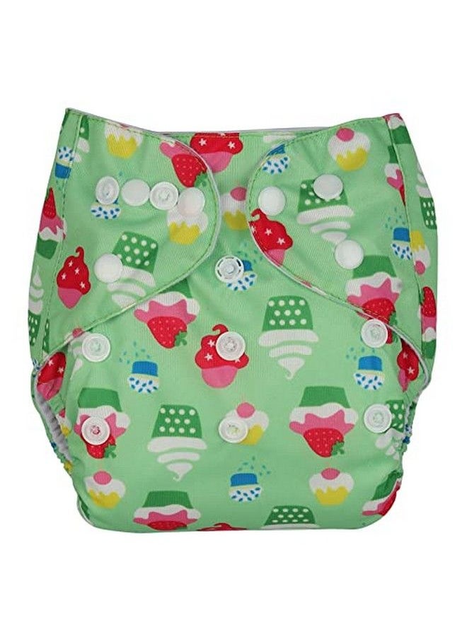 Chinmay Kids - Combo Of Printed Cloth Diaperreusable Washable Adjustable Snap Buttons Cloth Diaper For Babies (0 36 Months) With Wet Free Insert Pads (Pack Of 3) (Baby Pinkdark Bluegreen) - Image 1