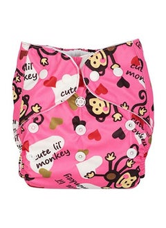 Chinmay Kids Combo Of Printed Cloth Diaperreusable Washable Adjustable Snap Buttons Cloth Diaper For Babies (0 36 Months) With Wet Free Insert Pads (Pack Of 3) (Baby Pinkdark Bluegreen)  - Image 3