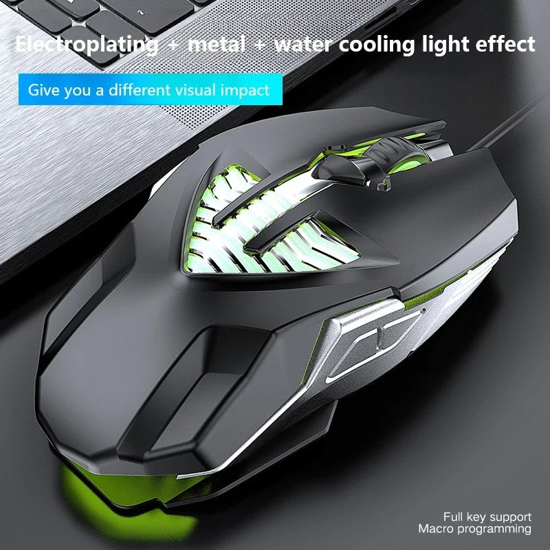 Y&D 6D RGB Water-Cooled Wired Gaming Mouse - Pro Electroplated Metal Macro Programming Competitive Gamer Mice - Image 5
