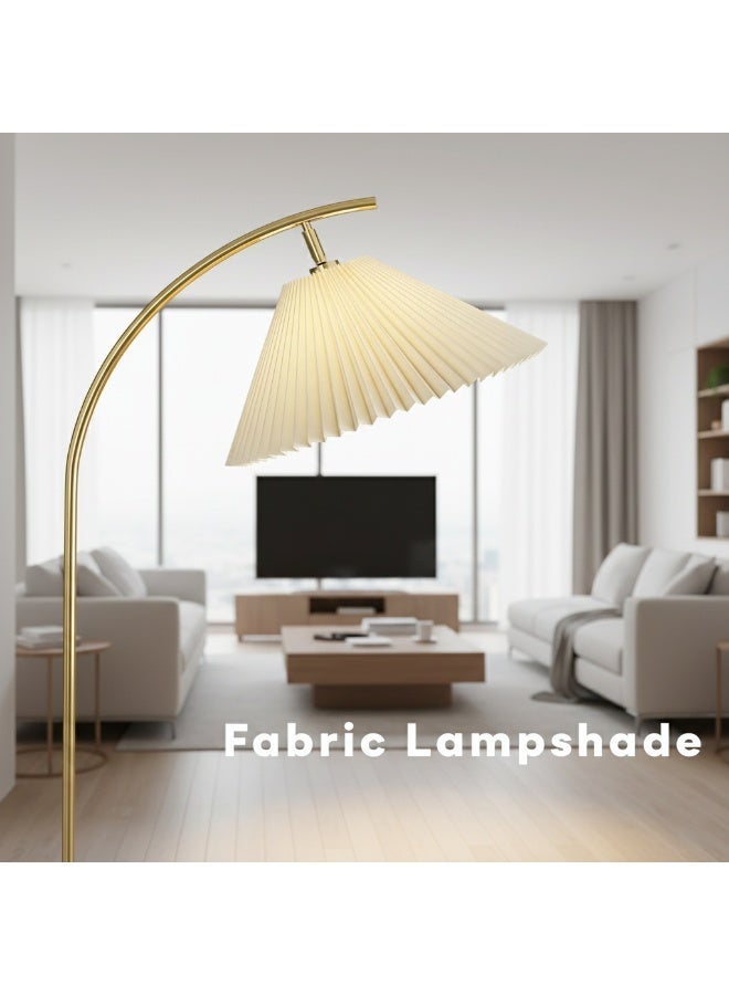 Sharpdo Arc Floor Lamp with Side Table, 3-Color Dimmable LED (3000K-6000K) 12W Standing Lamp with Storage Shelf for Living Room Bedroom - Image 4