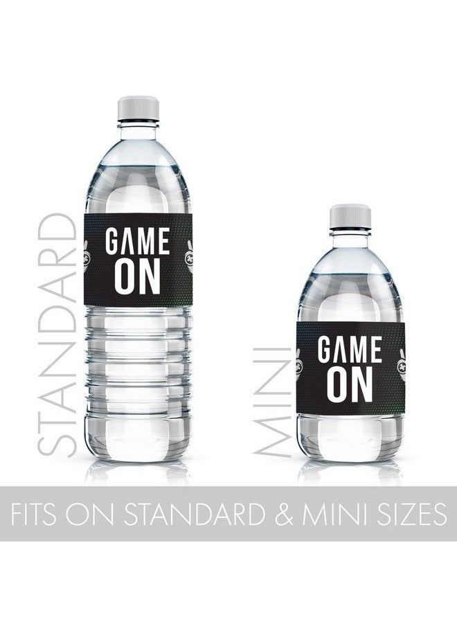 DISTINCTIVS Video Game Birthday Water Bottle Labels 24 Stickers  - Image 4