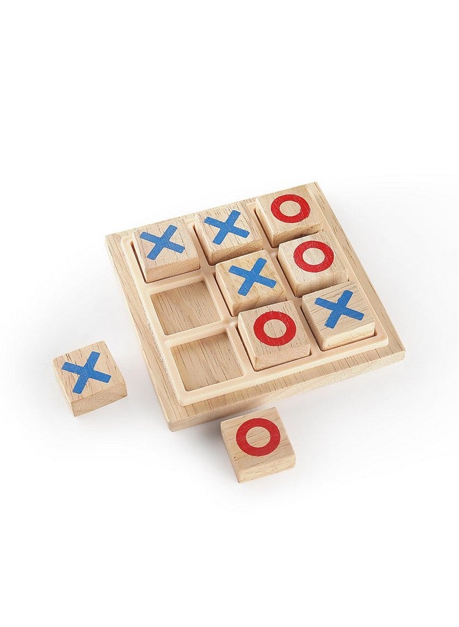 CloudTech® Tic Tac Toe Game Board A Classical Family Puzzle Game for Kids Zero and Cross Wooden Game Table Brain Teaser Board Games for Education XO Table Toy - Image 4