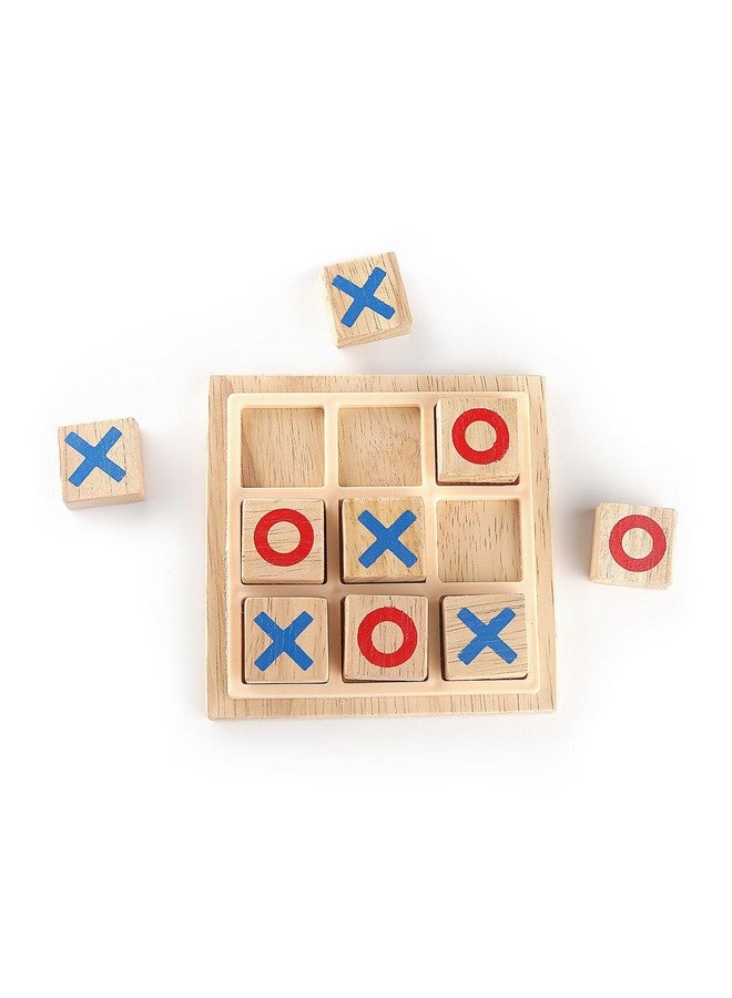 CloudTech® Tic Tac Toe Game Board A Classical Family Puzzle Game for Kids Zero and Cross Wooden Game Table Brain Teaser Board Games for Education XO Table Toy - Image 2