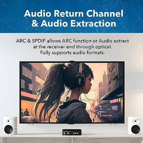 OREI 4K HDMI Over Fiber Optic Extender up to 10Km with Audio Extraction and Bi-Directional IR - RS-232 (UHD-FO10-K) - Image 4