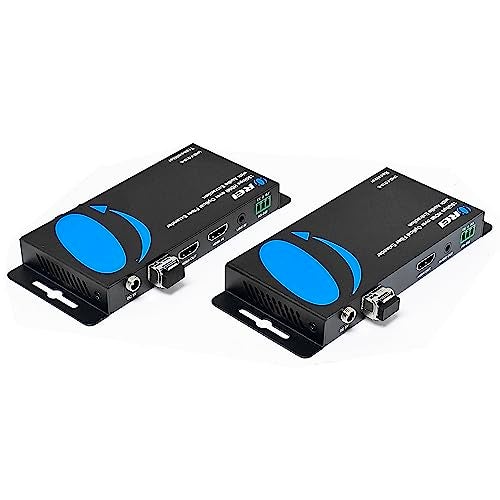 OREI 4K HDMI Over Fiber Optic Extender up to 10Km with Audio Extraction and Bi-Directional IR - RS-232 (UHD-FO10-K) - Image 1