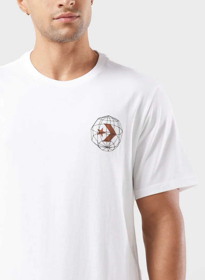 CONVERSE Hand Drawn Mountain Graphic T-Shirt