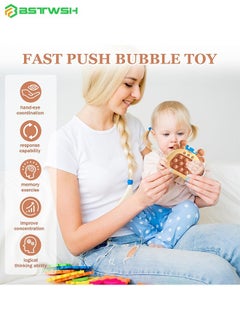 BSTWSH Electronic Quick Push Light Up Pop Game Fidget Toys, Pop Pop Bubble Sensory Toys, Sensory Toys, Stress Relieve Squishy Toy,  Puzzle Game Machine Push Pop Bubble Fidget Sensory Toy Birthday Gifts for Kids Adults Autism  - Image 4