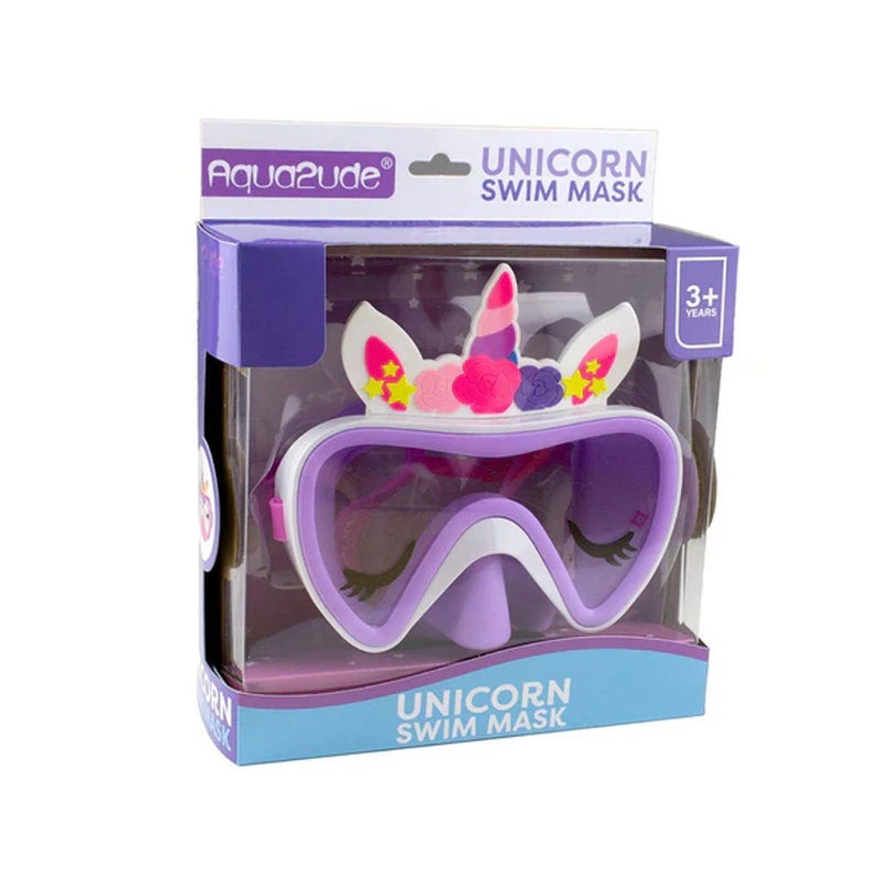 Aqua2ude Unicorn Swim Mask (Purple) - Image 1