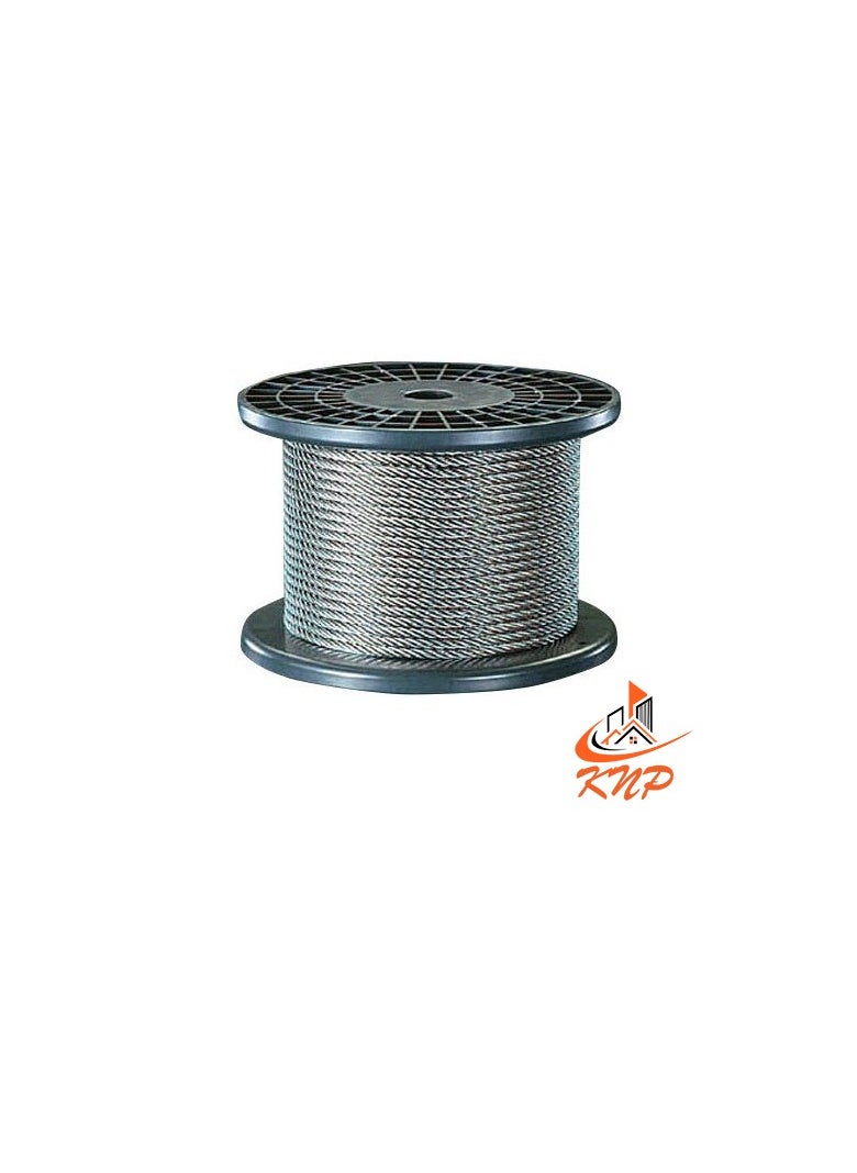 KNP Galvanised Steel Wire Rope - 100 Meter 3mm  - Image 1