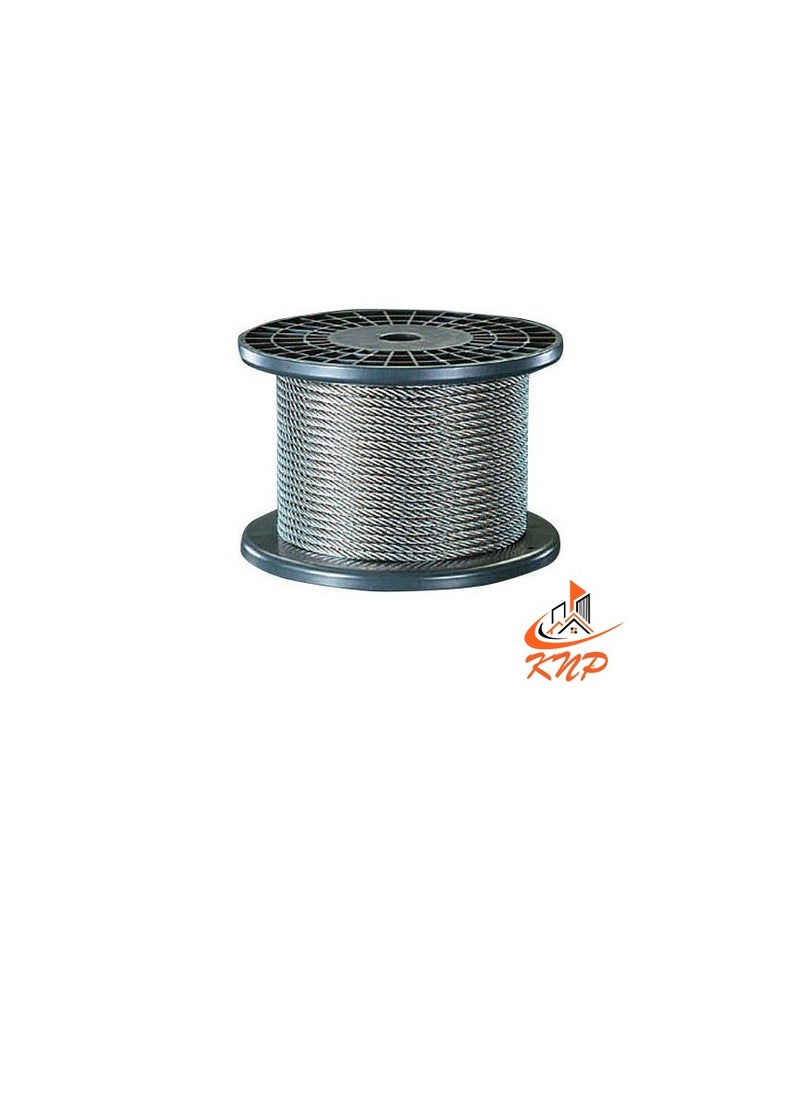 KNP Galvanised Steel Wire Rope - 100 Meter 3mm  - Image 2