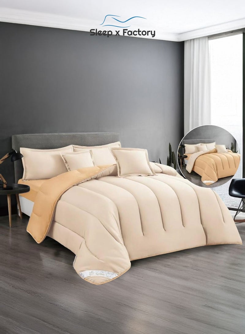 Sleep x Factory Premium Double Sided Comforter Set – Ultra Soft Microfiber – 6 PCS - 200×200 cm - Image 2