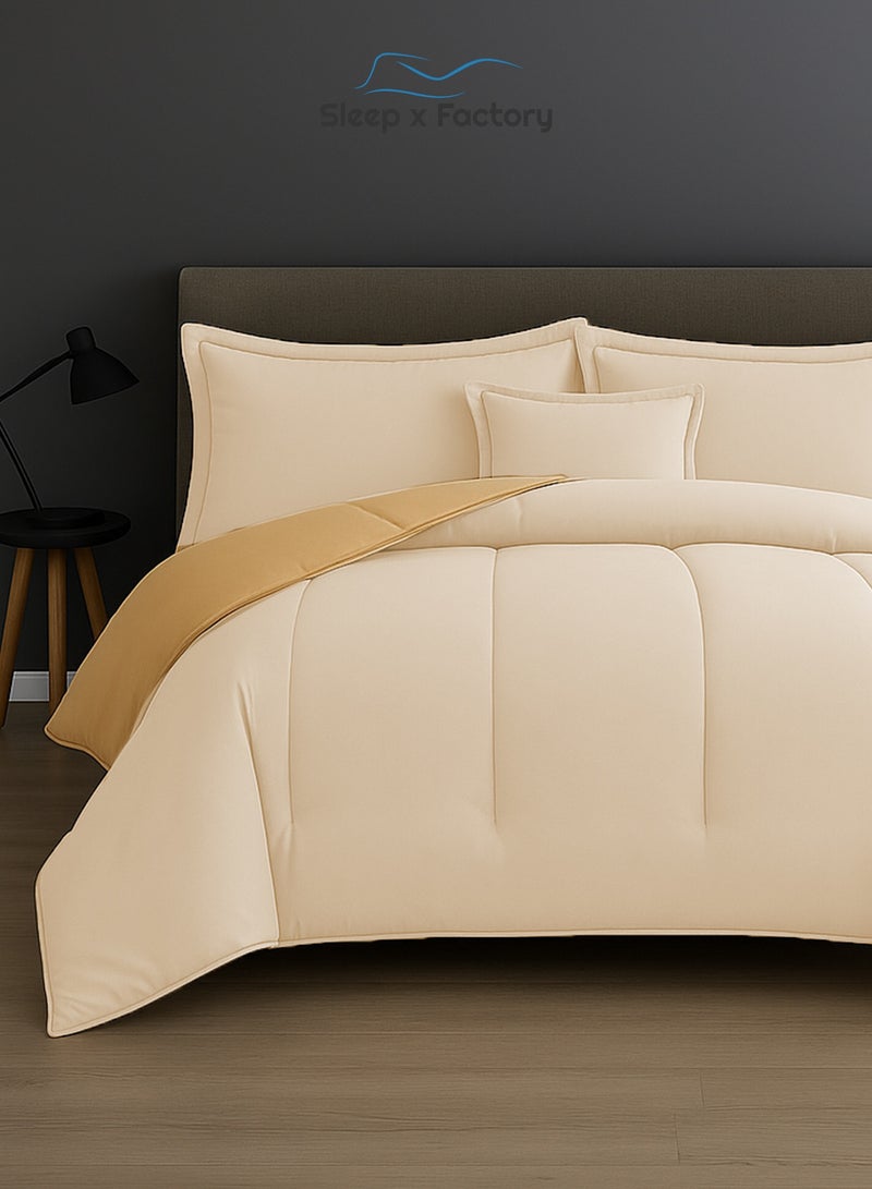 Sleep x Factory Premium Double Sided Comforter Set – Ultra Soft Microfiber – 6 PCS - 200×200 cm - Image 3