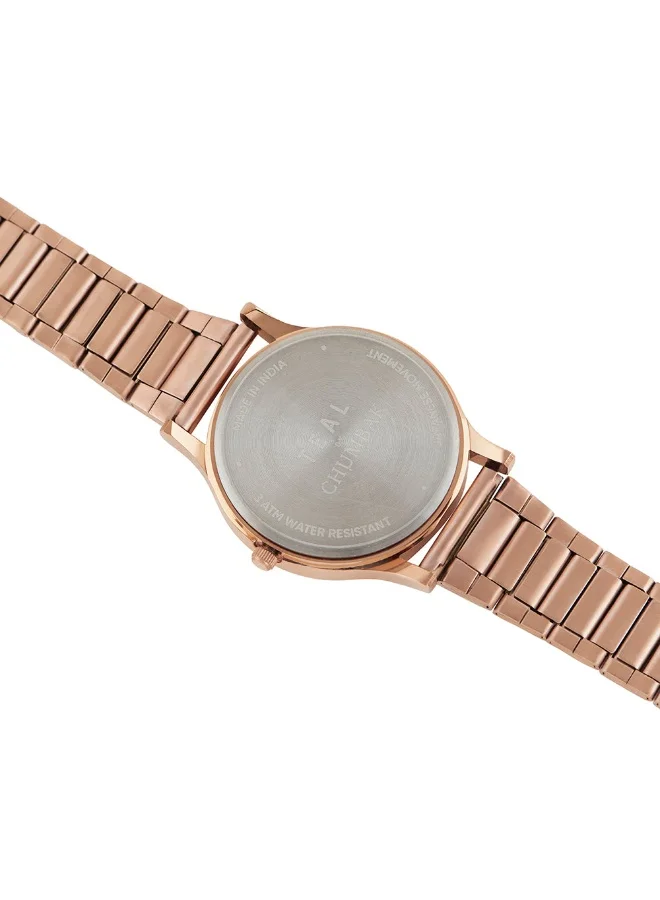 Chumbak TEAL BY CHUMBAK Round Dial Analog Watch for Women | Ombre Green Collection | Stainless Steel Strap | Gifts for Women/Girls/Ladies | Stylish Fashion Watch for Casual/Work - Green