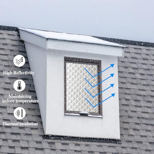 Gulrear 43"x59" Window Insulation Kit for Winter,3Layer Thermal Window Insulation Cover for Winterizing to Block Cold Drafts and Insulates,Features Velcro for Adjustable Fit for RV,Indoor Window - Image 3