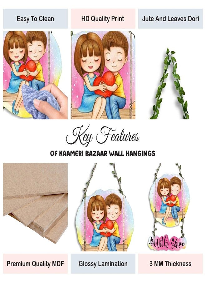 لوحة جدارية جميلة مطبوعة رقميًا من كاميري بازار، هدية مثالية لعيد الحب، ديكور منزلي، غرفة نوم، هدية رائعة للحبيبين (مجموعة من قطعة واحدة) - Image 2