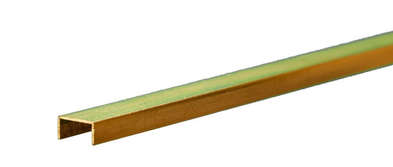 K&S 9887 Brass Channel, 0.014" Wall - 1/4" X 1/8" Leg Lengths, 1 Piece, Made in The USA - Image 3