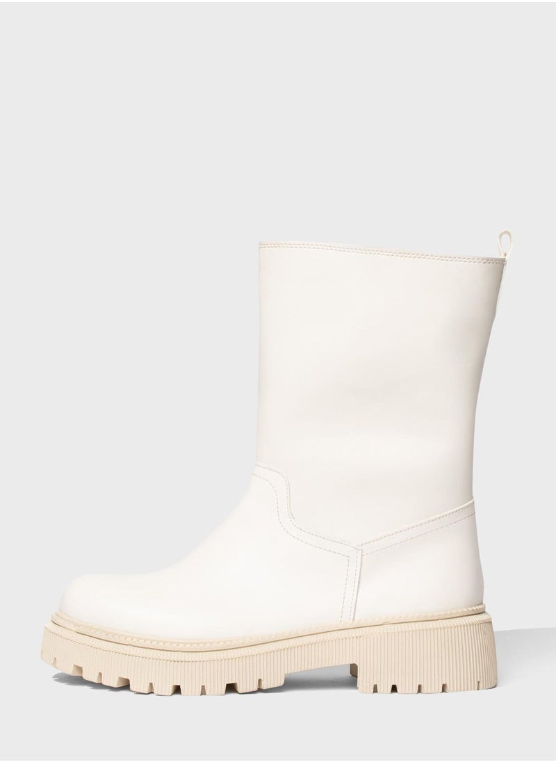 DeFacto - Faux Leather Boots - Image 1