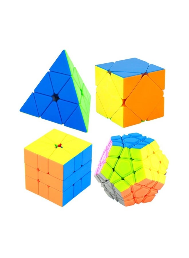 Magic Dragon 2345 Rank Rubik's Cube Special-Shaped Combination Set Entry-Level Carbon Fiber Macaron Color Competition Rubik's Cube-Color:Special-Shaped Combination Set Black  - Image 4