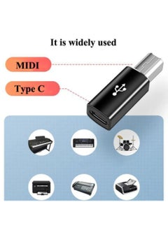 Multi Functional Electronic Interface Adapter For Musical Instruments Electric Piano Electric Drum Electric Guitar Etc Also An Adapter For A Scanner Printer And Fax Machine It Can Convert To A Computer USB Type C To USB B USB C Female To MIDI Male Adapter Is Compatible With Printers And MIDI And Supports Data Synchronization And Laptop USB C Female To Male Printer Adapter Ldeal For Connecting Scanner And Printer USB Type C To MIDI Keyboard Adapter Small Size Lightweight And Convenient For Going Out And Working You Can Use It Without Installing A Driver